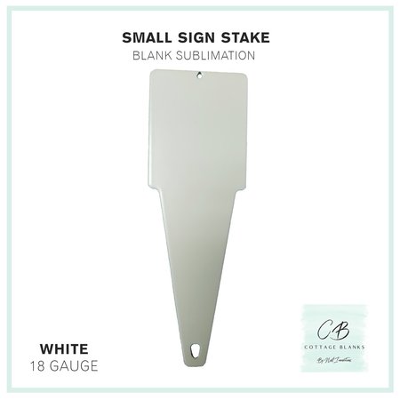 NEXT INNOVATIONS Small Sign Stake Sublimation Blank White, 12PK 261415011